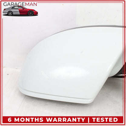 2010-2015 Audi Q7 Left Side Door Heated Rear View Mirror w/ Blind Spot White OEM