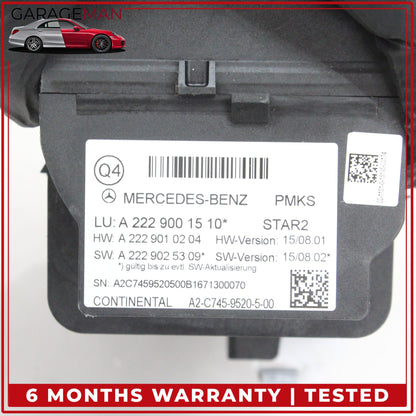 2014-2017 Mercedes W222 S550e S65 AMG Dynamic Seat Vacuum Pump 2229001510 OEM