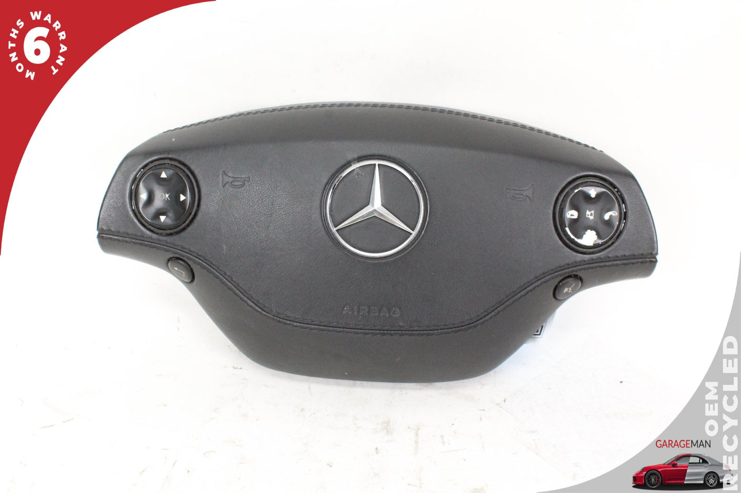 2007-2010 Mercedes W221 S550 Front Left Steering Wheel Airbag Air Bag Black OEM