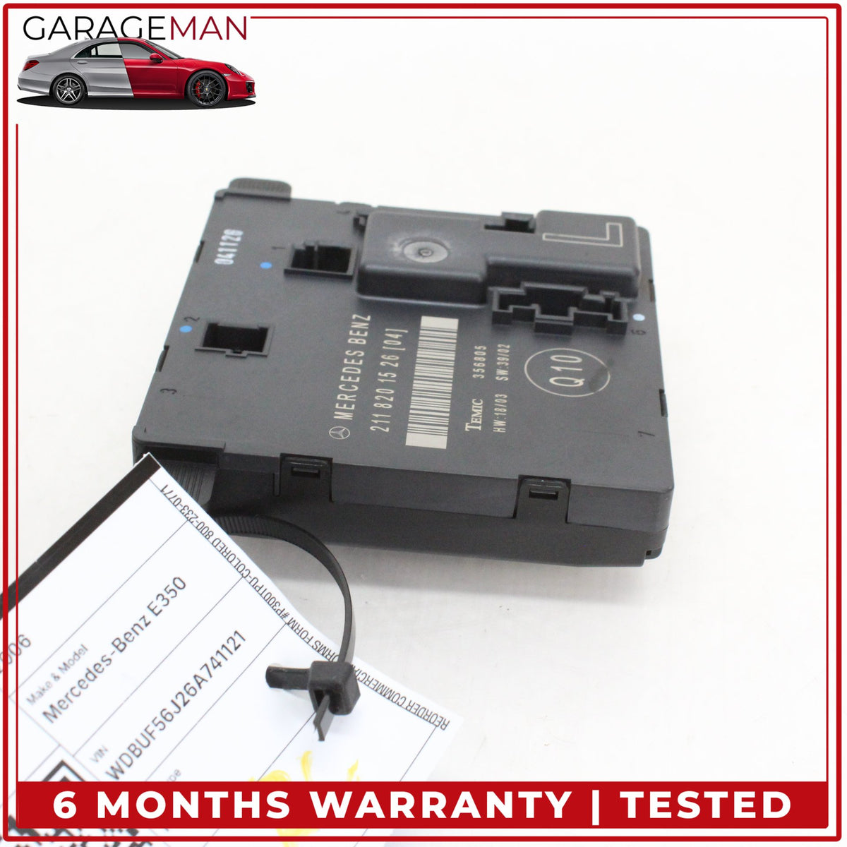 2003-2006 Mercedes-Benz E350 W211 Sedan Left Rear Door Control Module 2118201526 OEM