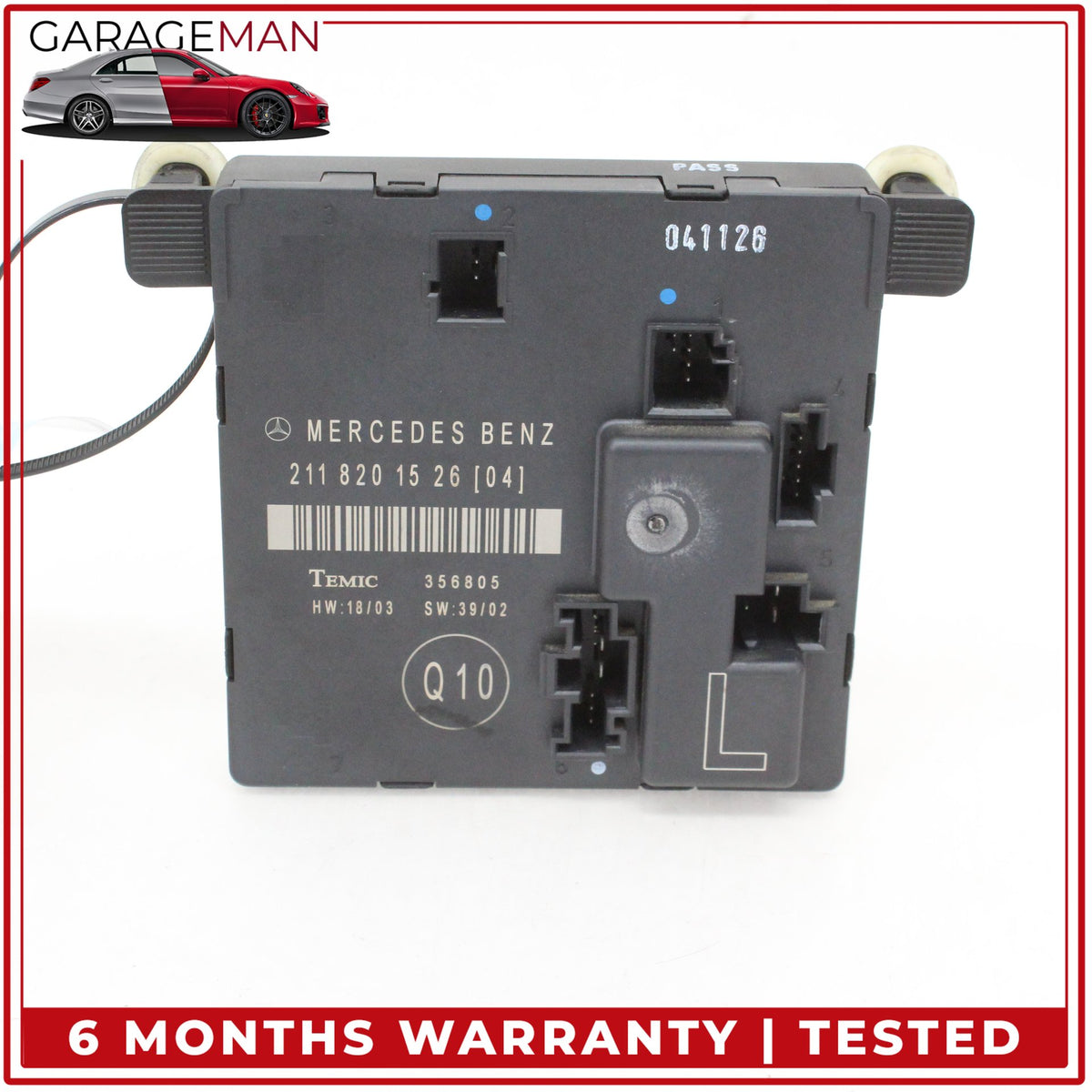 2003-2006 Mercedes-Benz E350 W211 Sedan Left Rear Door Control Module 2118201526 OEM