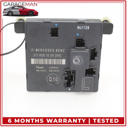 2003-2006 Mercedes-Benz E350 W211 Sedan Left Rear Door Control Module 2118201526 OEM