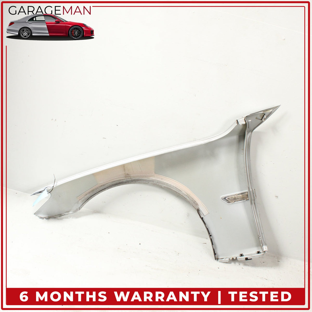 2009-2015 BMW 740i Front Right Passenger Side Fender Panel Silver Metallic OEM