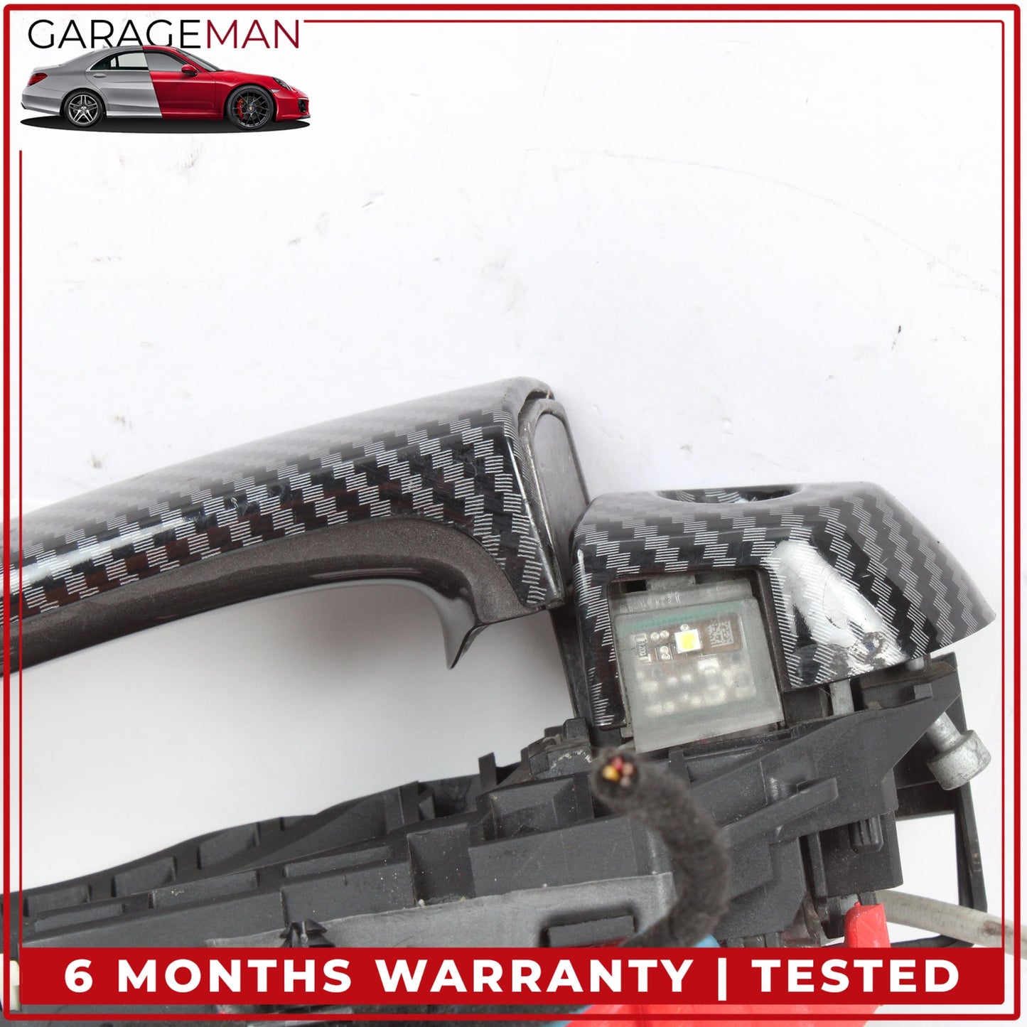 2012-2018 BMW 328i F30 Front Left Exterior Door Handle Carbon Fiber 7321639 OEM