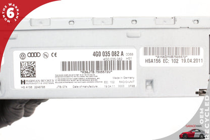 2012-2018 Audi A7 A6 MMI Radio Receiver Control Head Unit 4G0035082 OEM