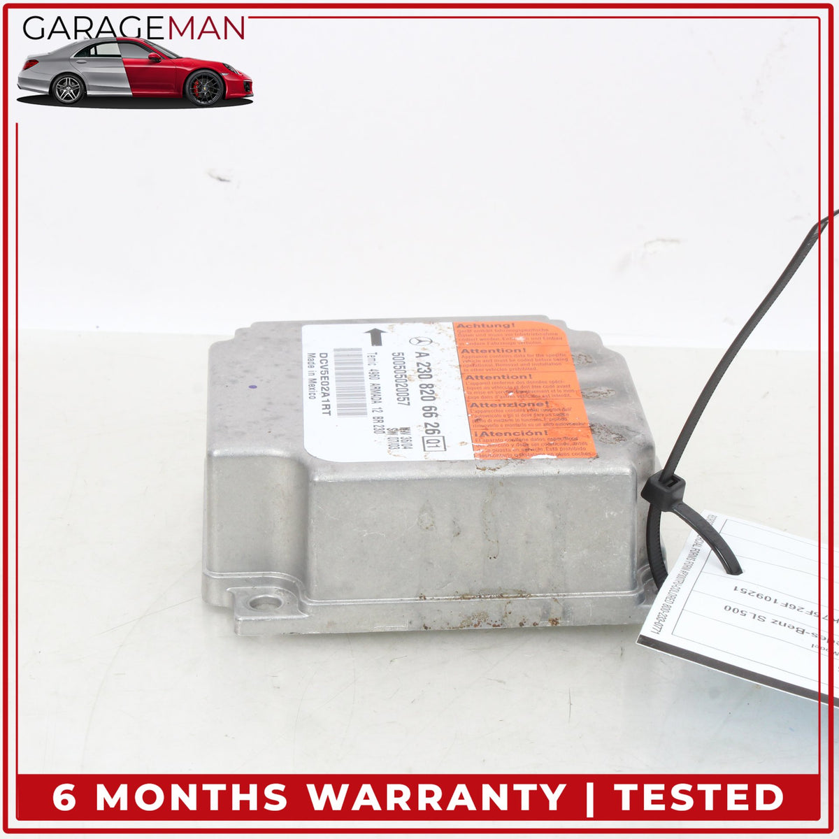 2003-2006 Mercedes R230 SL500 Airbag Air Bag Sensor Module 2308206626 OEM