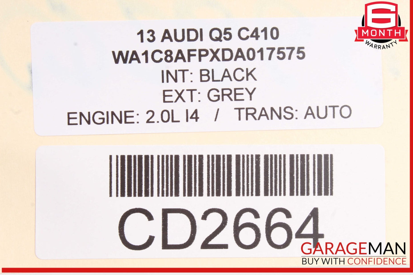 2013-2017 Audi Q5 SQ5 Front Right Door Trim Panel 8K0959855B OEM