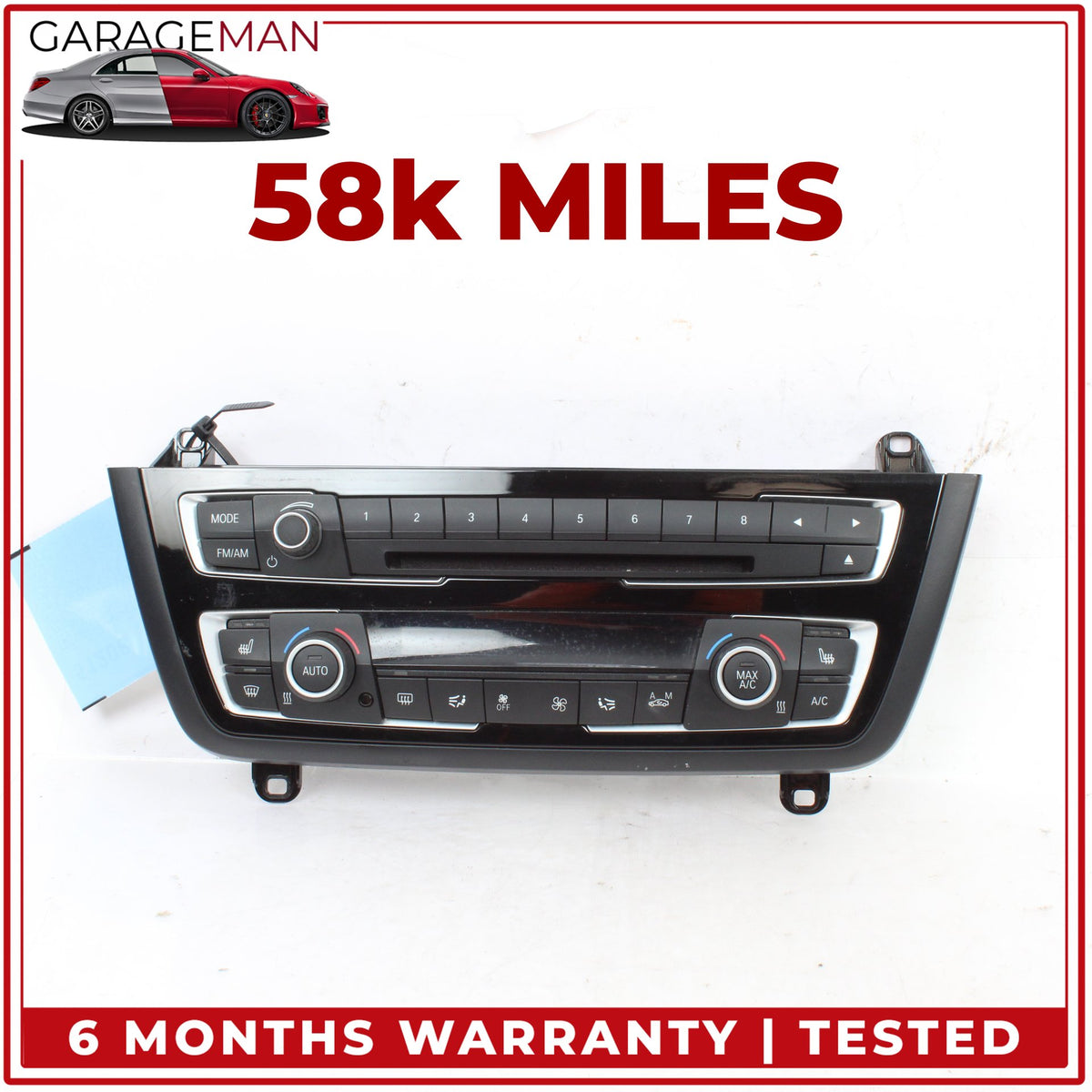 2014-2020 BMW 430i AC Temperature Climate Control Audio Radio Control Panel OEM