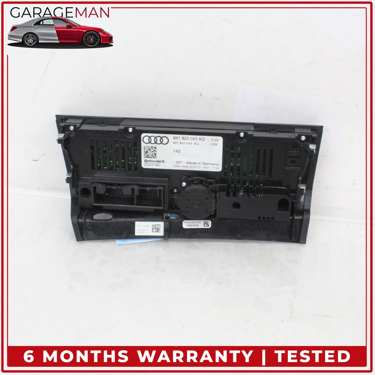 2013-2017 Audi A4 Front AC A/C Temperature Climate Control Panel 8K1820043AQ OEM