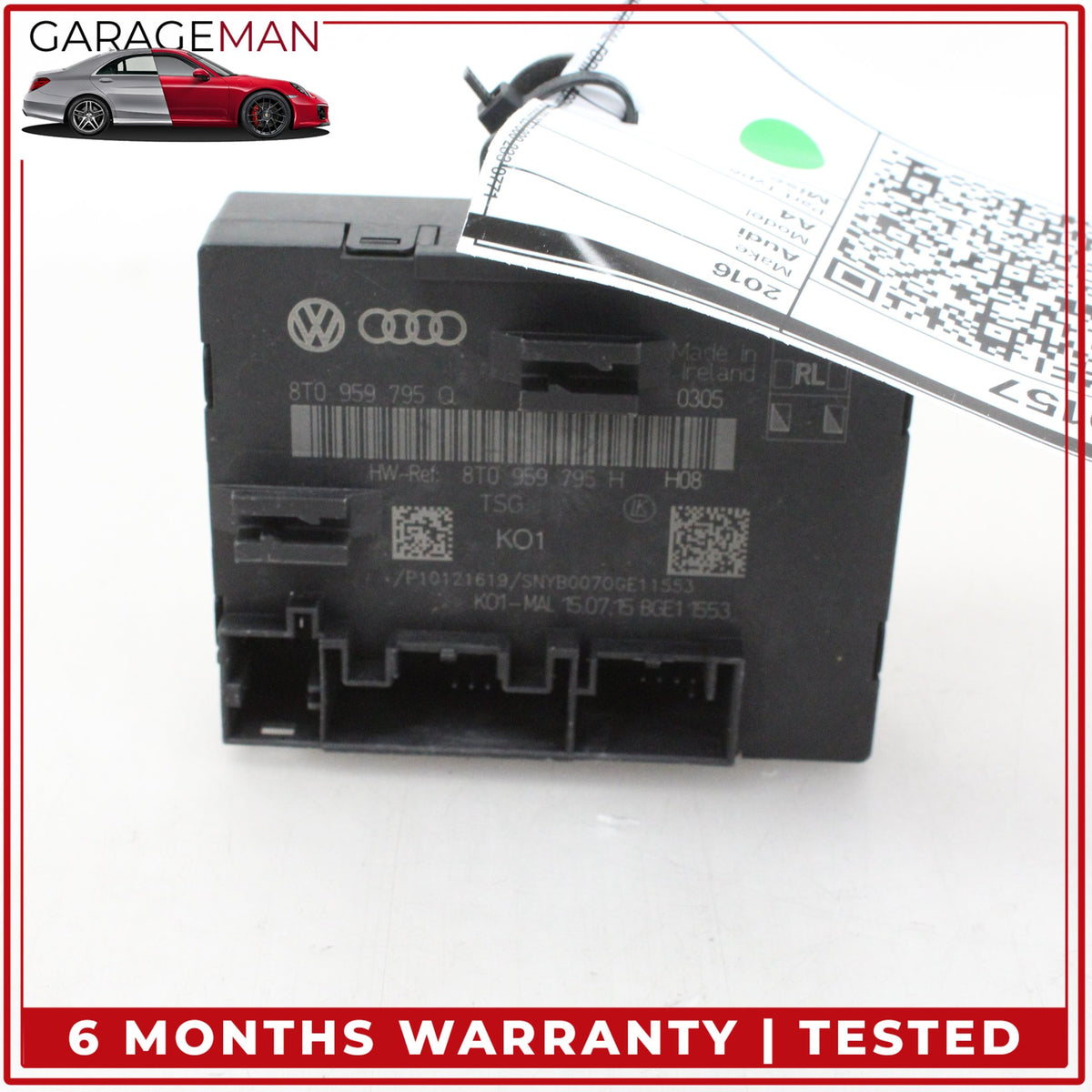 2013-2016 Audi A4 S4 Rear Left or Right Side Door Control Module 8T0959795Q OEM