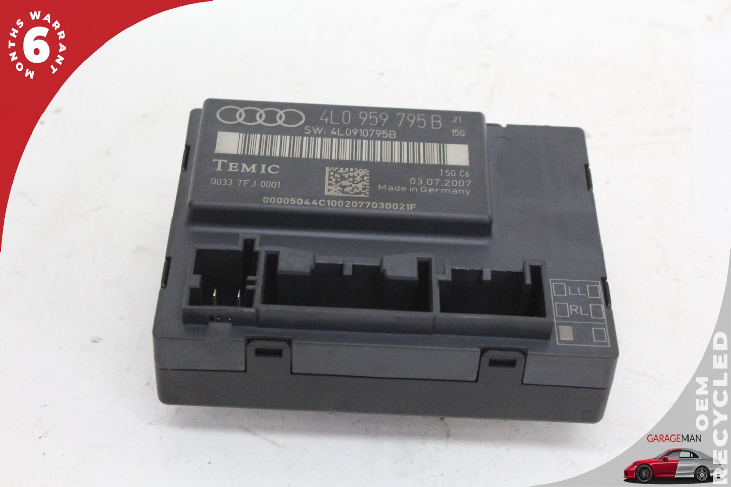 2007-2009 Audi Q7 MPV Left Rear Door Control Module 4L0959795B OEM
