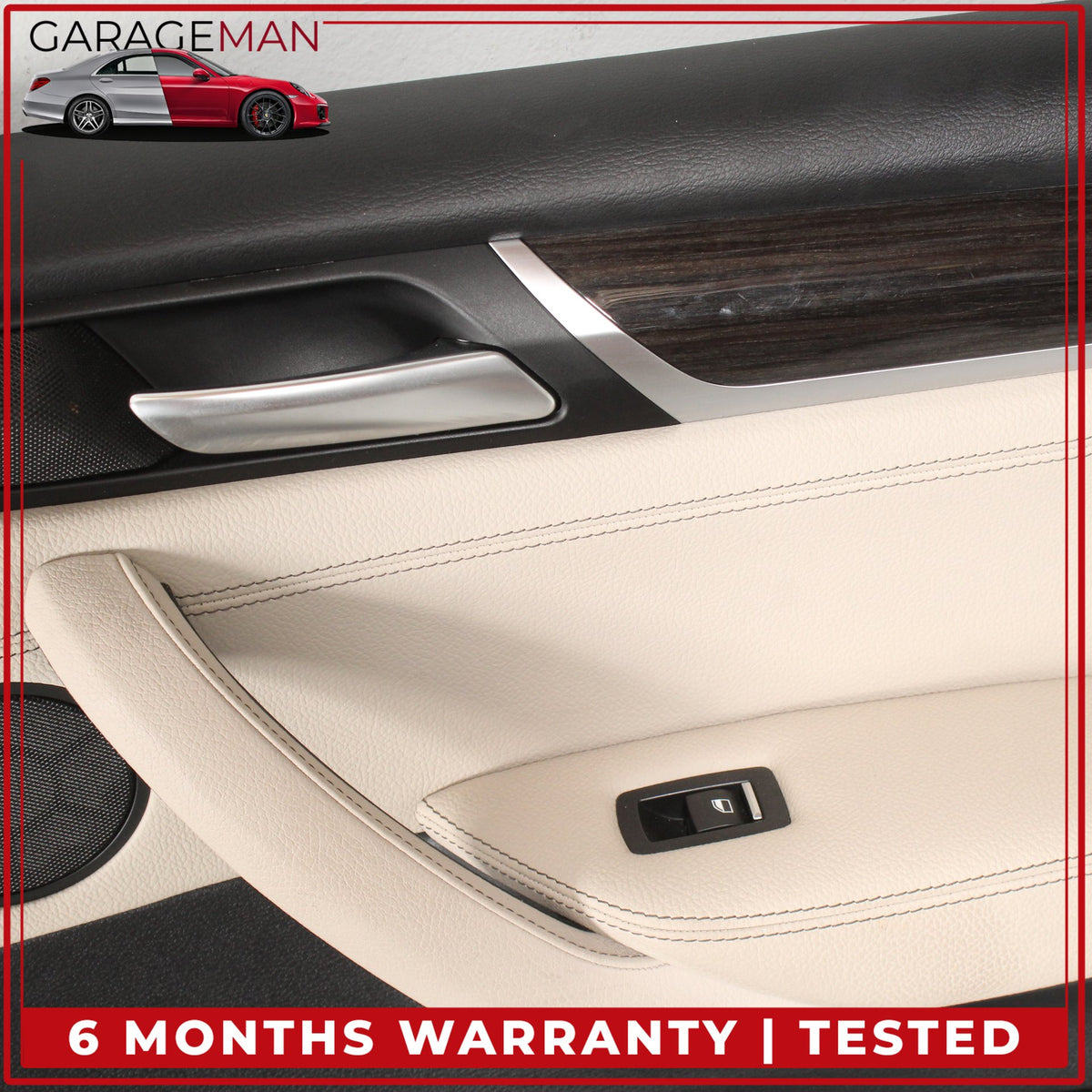 2011-2017 BMW X3 F25 SUV Rear Right Side Interior Door Trim Panel Beige OEM