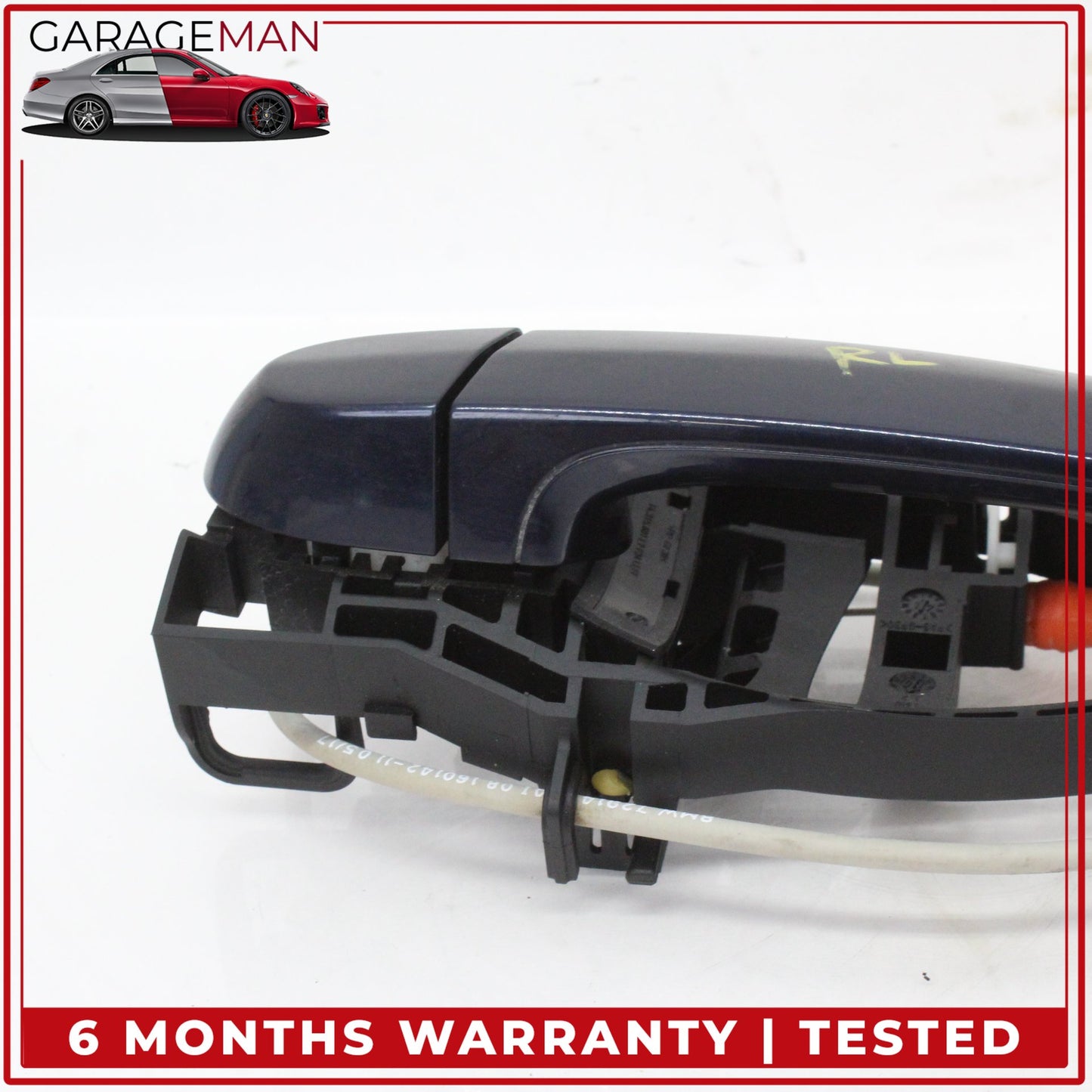2014-2020 BMW 430i F36 Rear Left Driver Side Exterior Door Handle Blue OEM