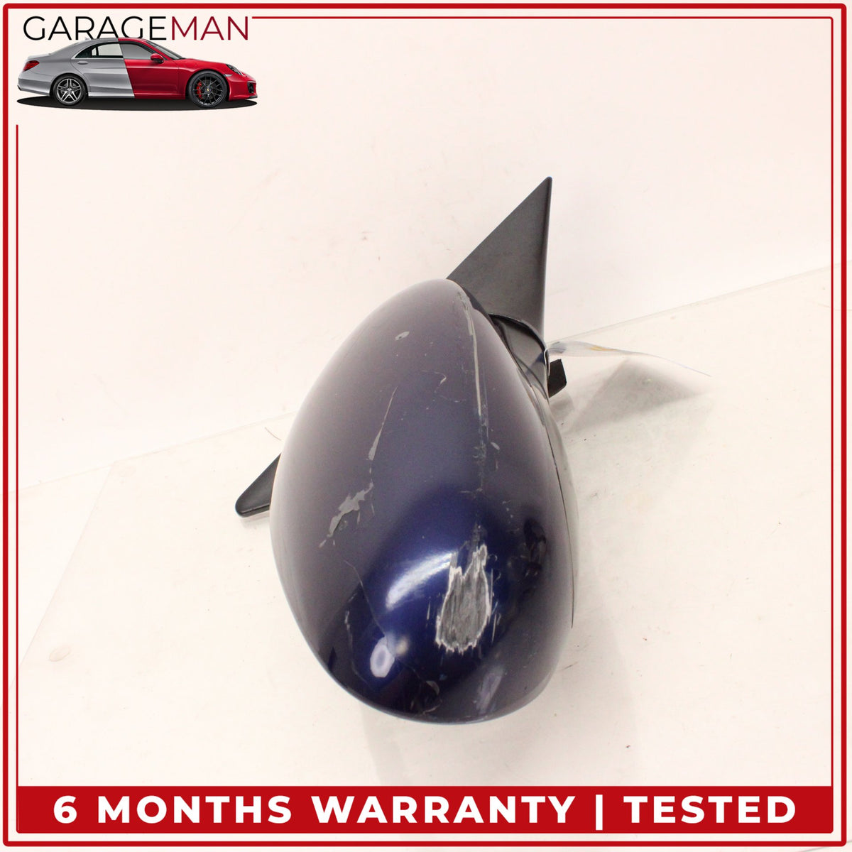 1999-2005 Porsche 911 Carrera 996 Right Door Rear View Mirror Blue Metallic OEM