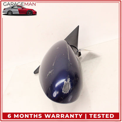 1999-2005 Porsche 911 Carrera 996 Right Door Rear View Mirror Blue Metallic OEM