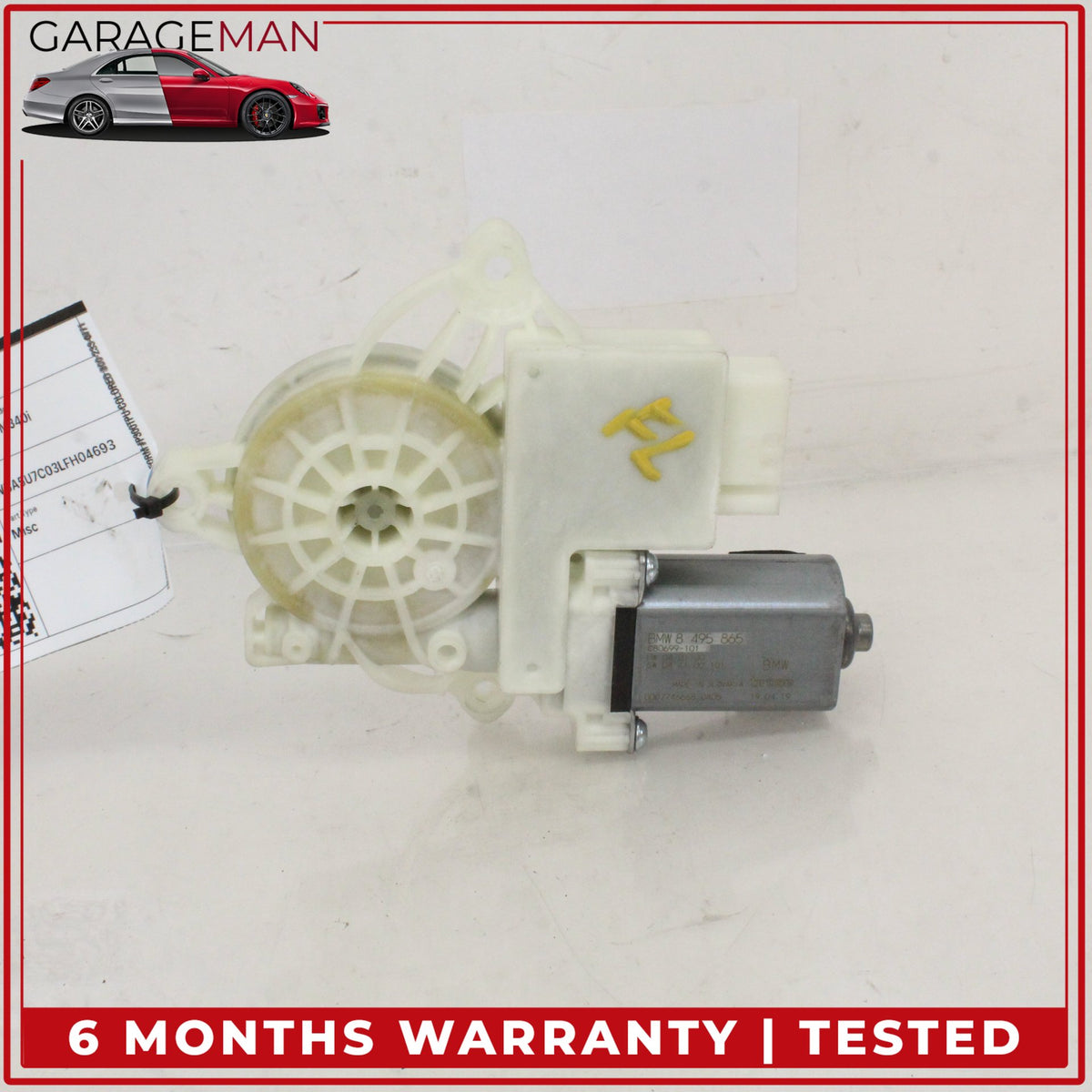 2019-2024 BMW M340i Front Left Driver Side Window Regulator Motor 8495865 OEM