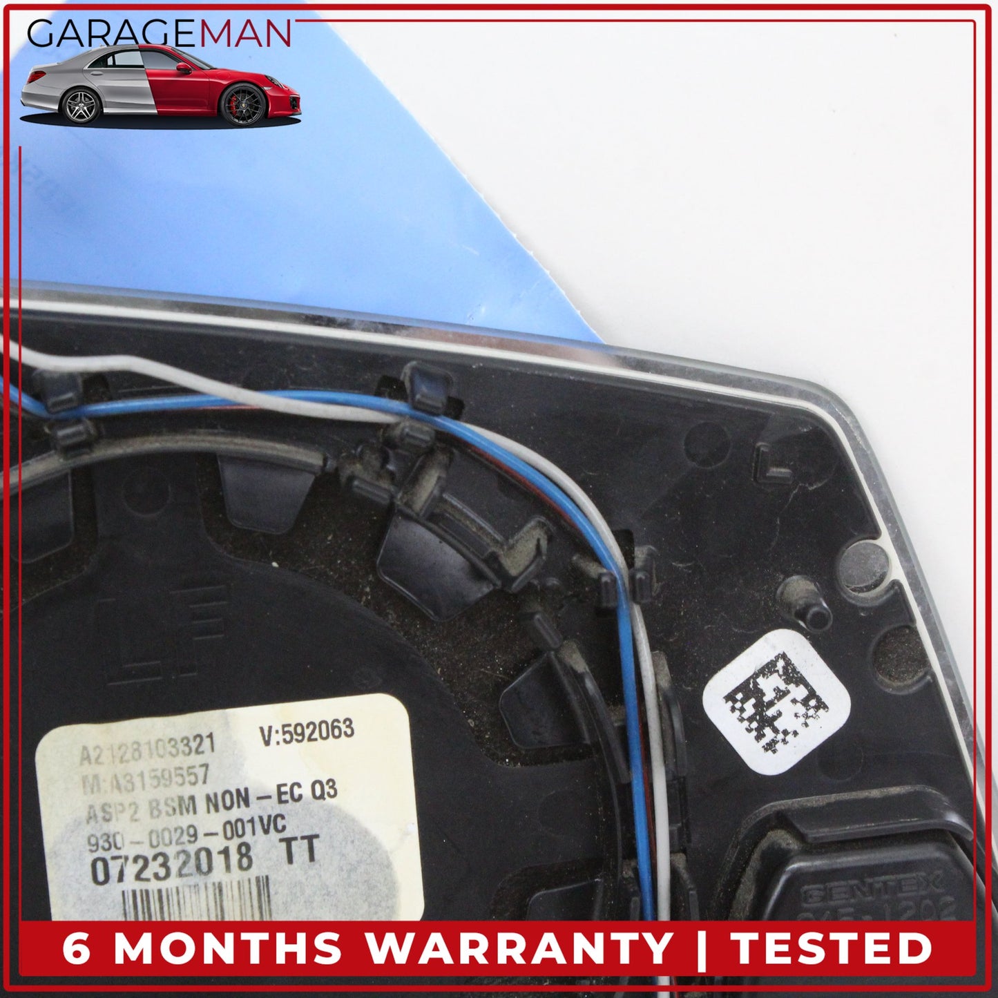 2014-2019 Mercedes-Benz CLA250 W117 Sedan Left Door Mirror Glass 2128103321 OEM