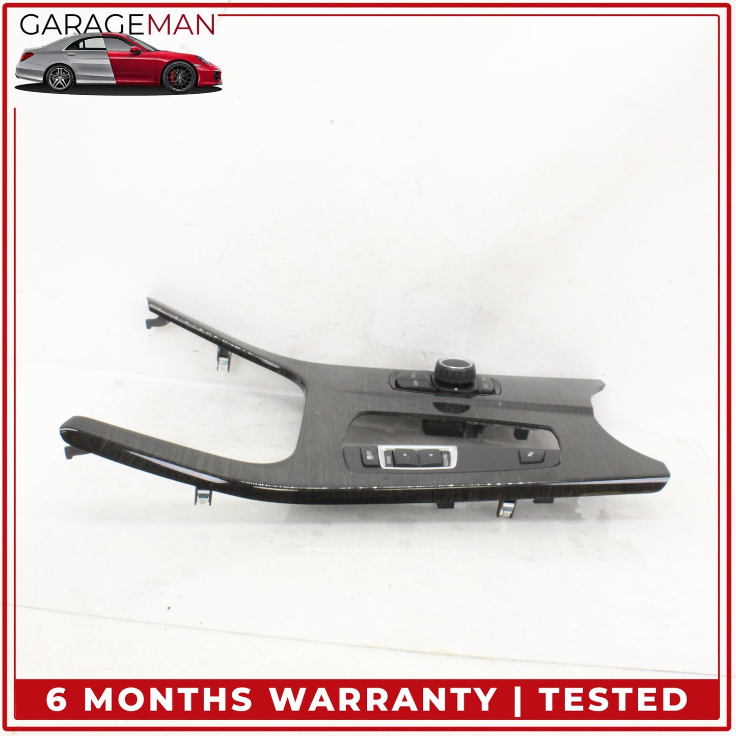 2011-2018 BMW X3 X4 320i Center Console iDrive Control Switch w/ Trim Wood OEM