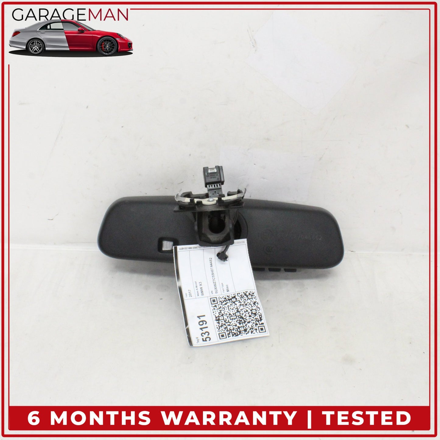 2011-2018 BMW X3 X4 F25 F26 Front Upper Windshield Rear View Mirror 9320305 OEM