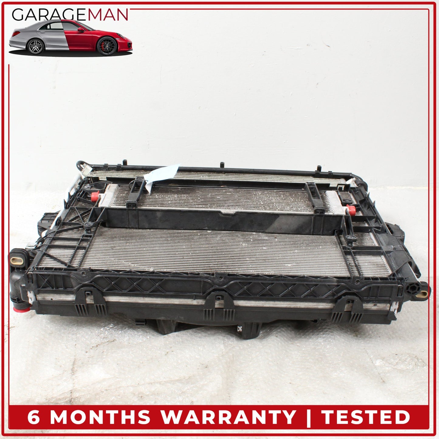 2011-2018 Porsche Cayenne 958 Engine Radiator Cooling Fan Motor A/C Condenser Assy 7P0121207A