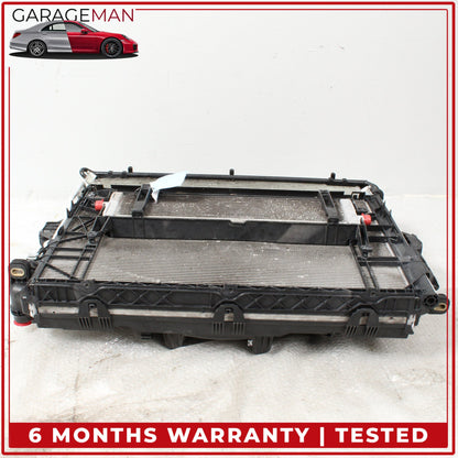 2011-2018 Porsche Cayenne 958 Engine Radiator Cooling Fan Motor A/C Condenser Assy 7P0121207A