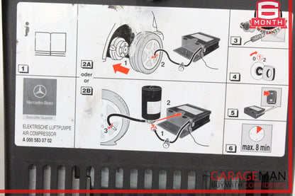 2001-2012 Mercedes R230 SL550 SLK230 C320 Trunk Spare Tire Air Compressor OEM