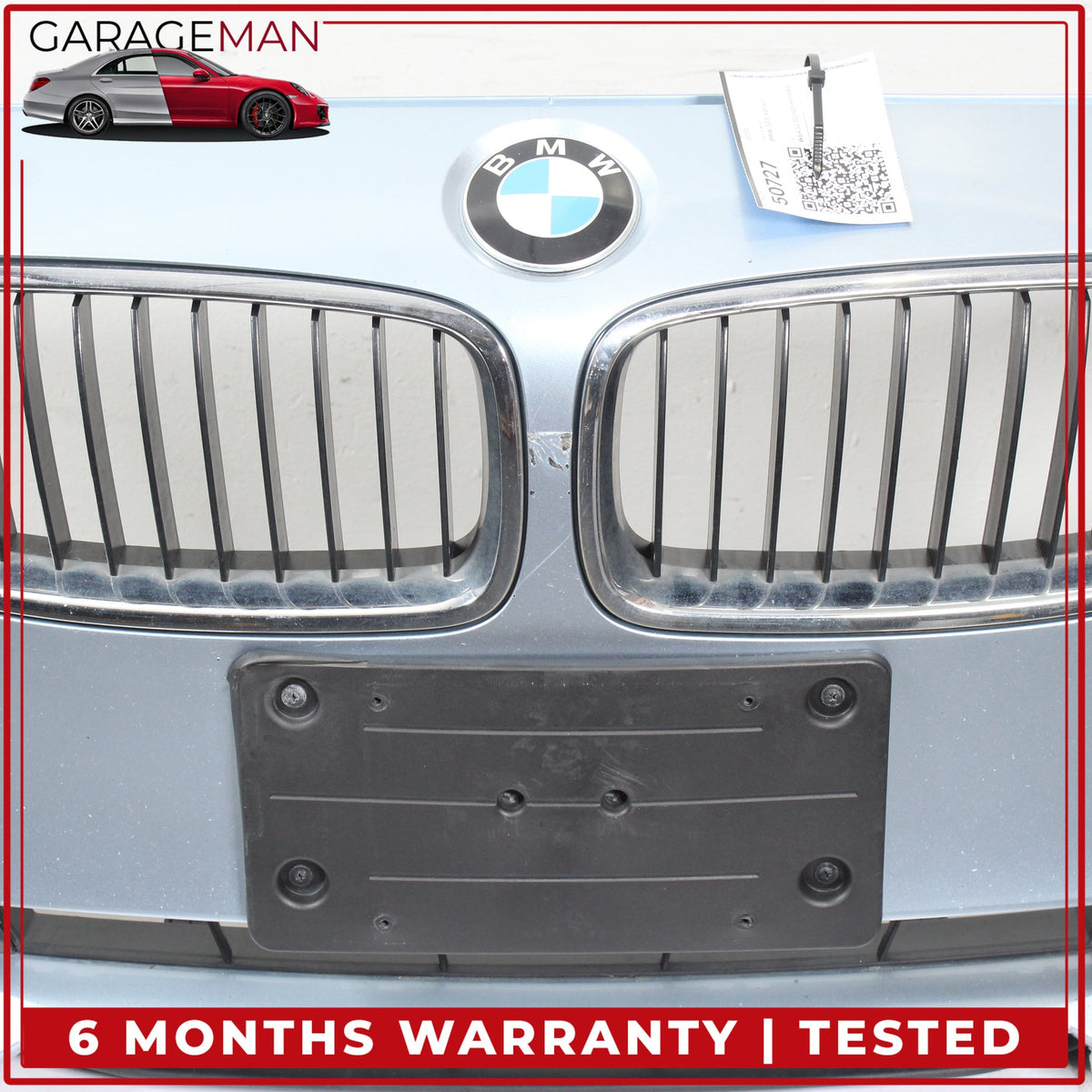 2012-2015 BMW F30 320i 328i xDrive Front Bumper Cover Panel Blue Metallic OEM