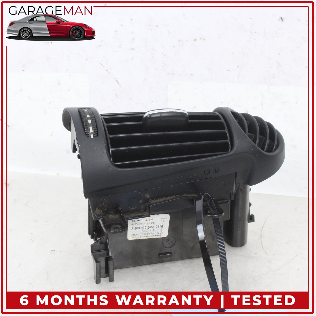 2001-2007 Mercedes W203 C230 Front Right Side Dash A/C Air Vent 2038302654 OEM