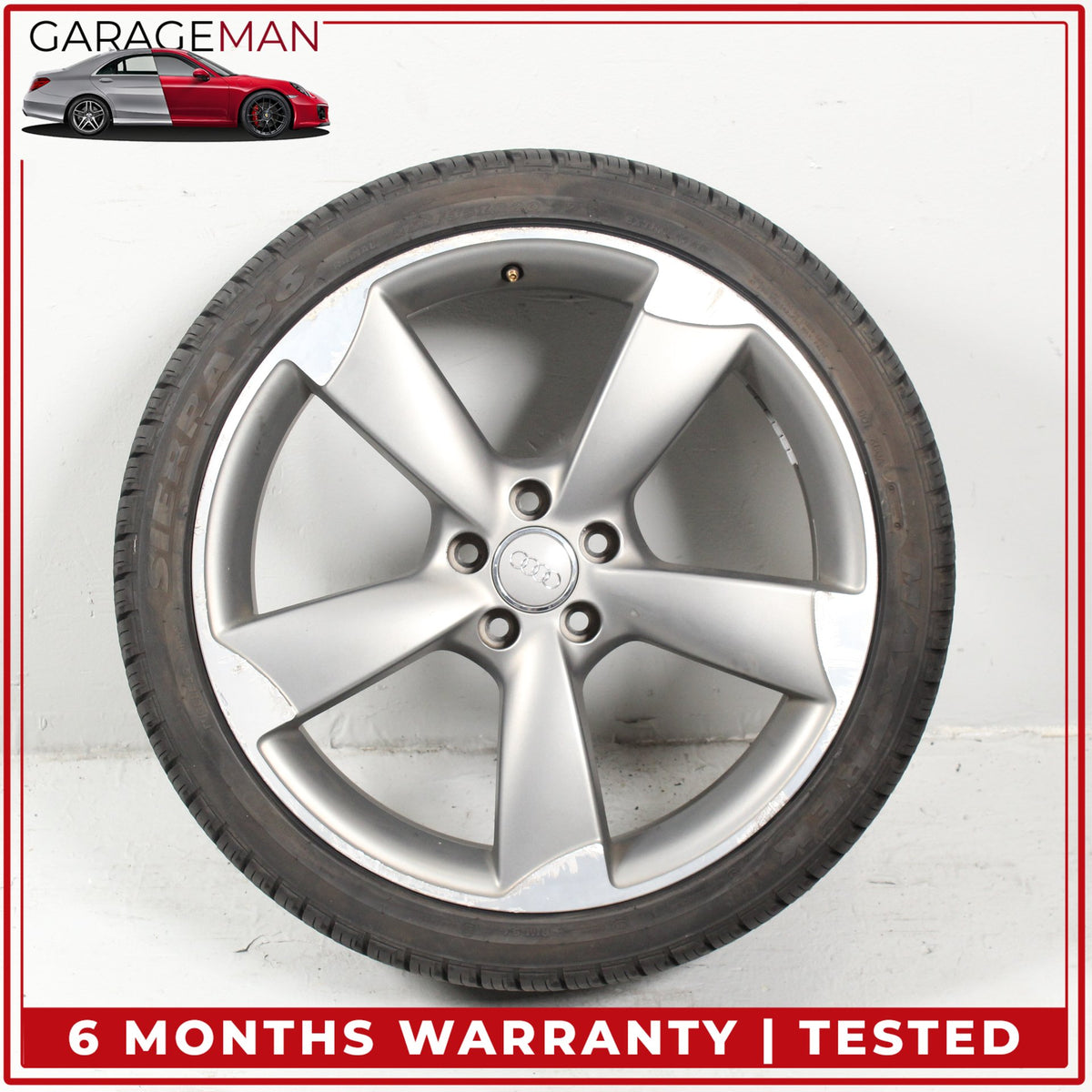 2012-2018 Audi A6 S6 Front or Rear 5 Spoke Wheel Rim w/ Tire 8.5JX20H2 ET45 OEM