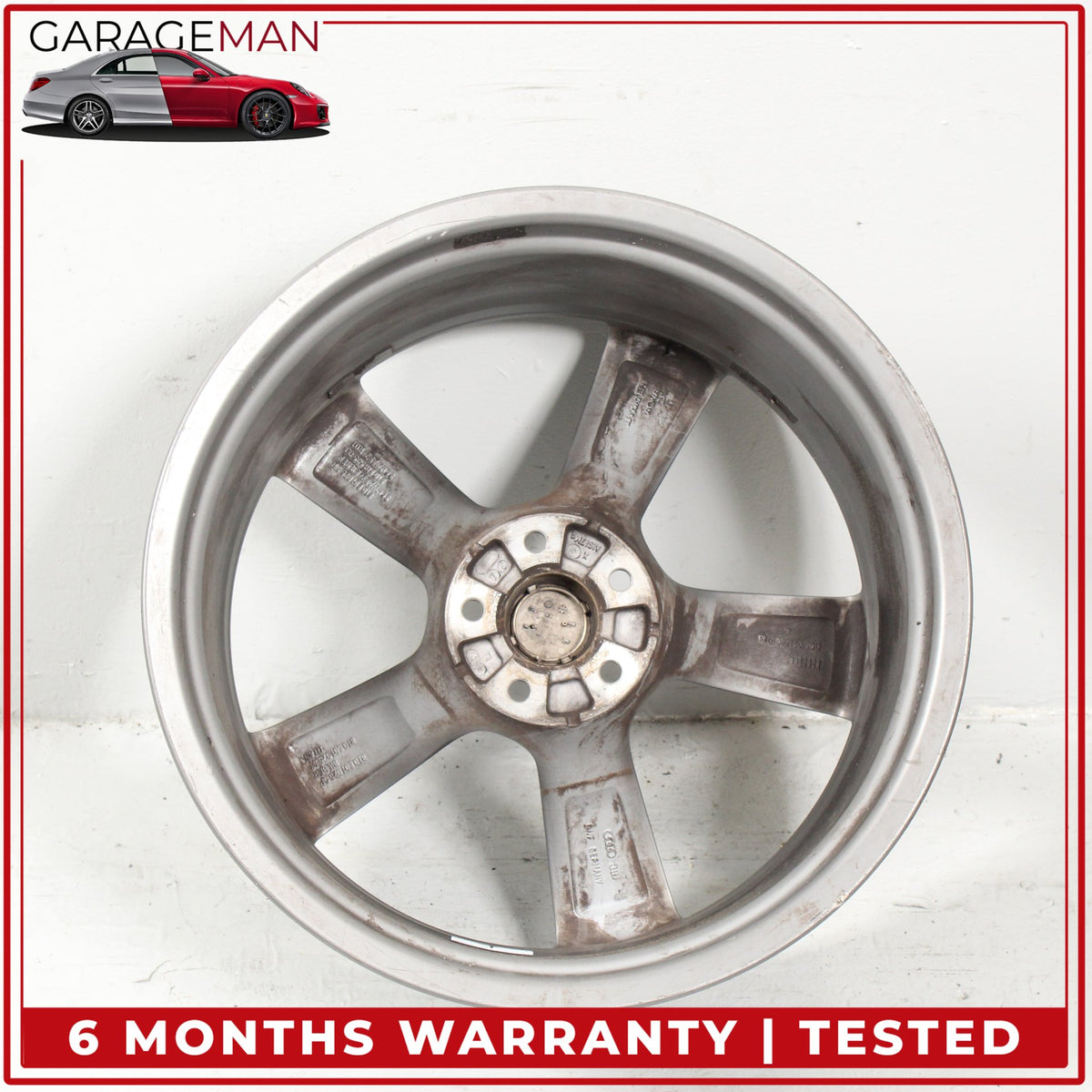 2013-2015 Audi RS5 Front 5 Spoke Wheel Rim 9JX20H2 ET26 8T0601025CT OEM