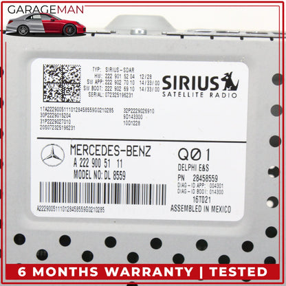 2015-2020 Mercedes W205 C300 Sirius Satellite Radio Receiver 2229005111 OEM