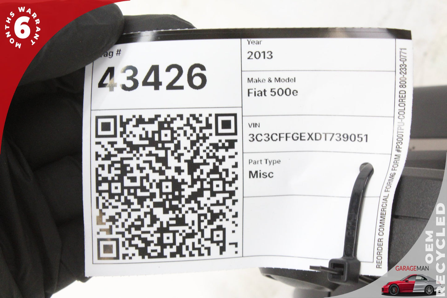 2012-2019 Fiat 500e GPS NAV Navigation w/ Cradle Mount 04725917AB OEM
