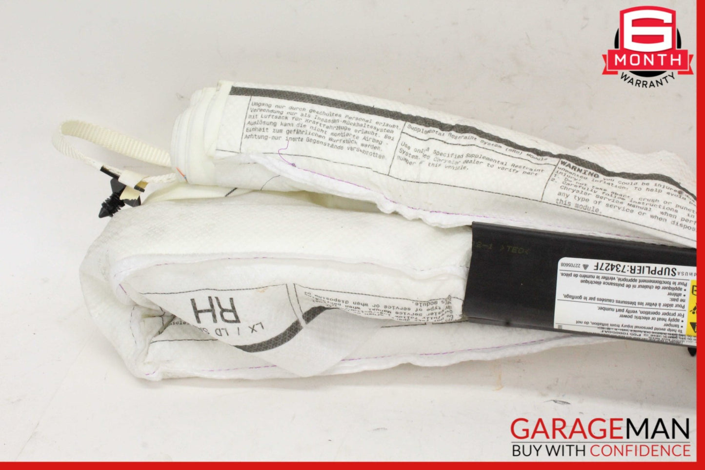 2011-2014 Dodge Charger LD Sedan Right Side Roof Curtain Air Bag 05108050AF