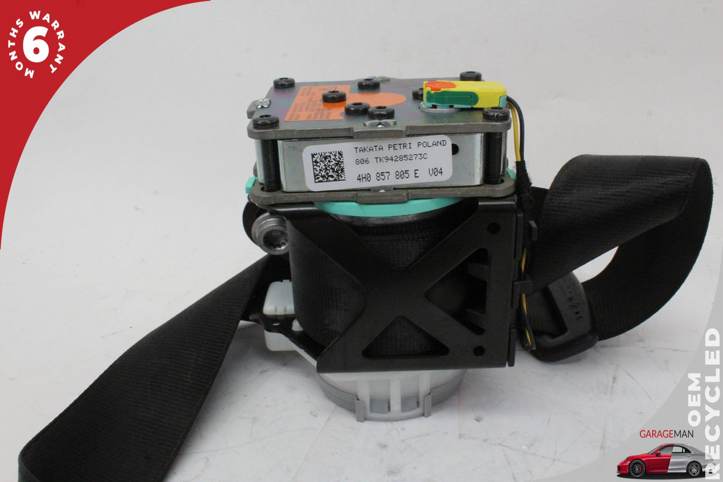 2011-2018 Audi A8 S8 Rear Left or Right Side Seat Belt Retractor 4H0857805E OEM