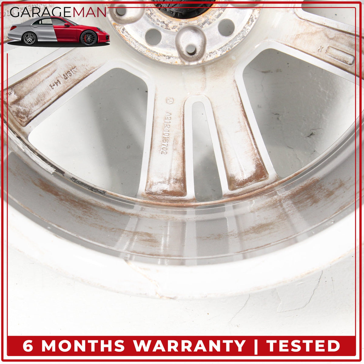 2014-2016 Mercedes W212 E350 Twin 5 Spoke Wheel Rim 8.5JX18H2ET48 2124015702 OEM
