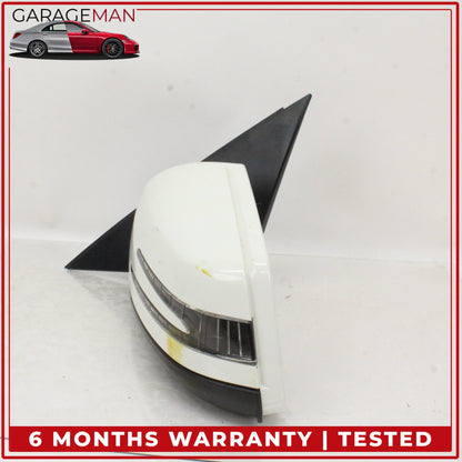 2010-2011 Mercedes W204 C300 Front Left Door Rear View Mirror Calcite White OEM