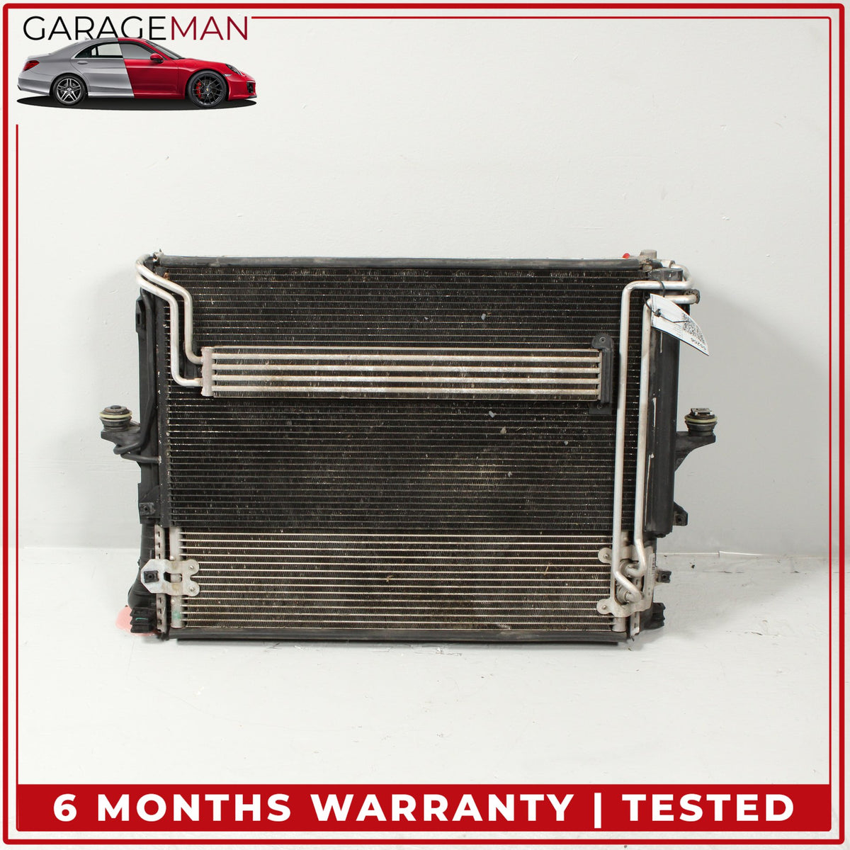 2007-2015 Audi Q7 Engine Cooling Radiator Fan Blade AC Condenser Assembly OEM
