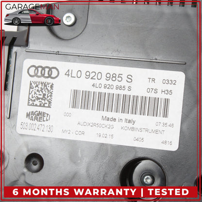 2013-2015 Audi Q7 4L SUV Speedometer Instrument Cluster Gauge 4L0920985S OEM
