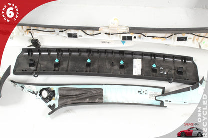 12-20 Tesla Model S 85D Panoramic Roof Headliner Trim Bow Pillar Cover Suede 104593602C