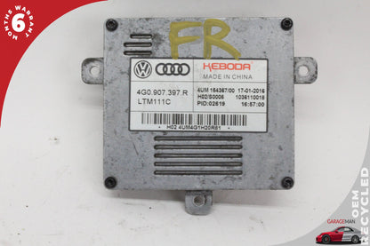 15-18 Audi A3 8V Sedan Headlight Lamp Ballast Module 4G0907397R Genuine
