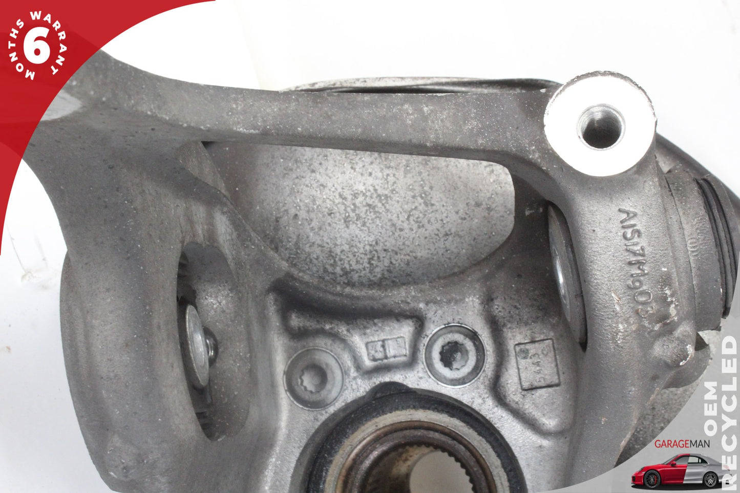 08-19 Audi A6 C7 AWD 3 Rear Left Spindle Knuckle Wheel Hub 8K0505431AR Genuine