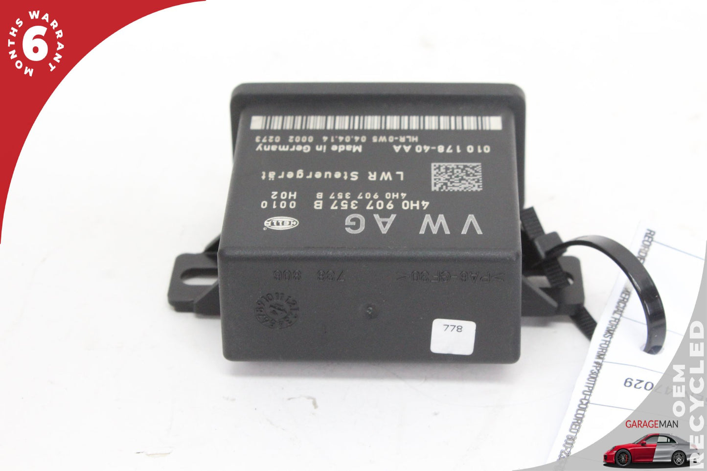 2012-2018 Audi A6 A7 Head Light Lamp Range Control Module 4H0907357B OEM