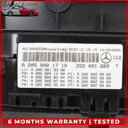 2015-2018 Mercedes W205 C300 Speedometer Instrument Cluster Gauge 2059001718 OEM