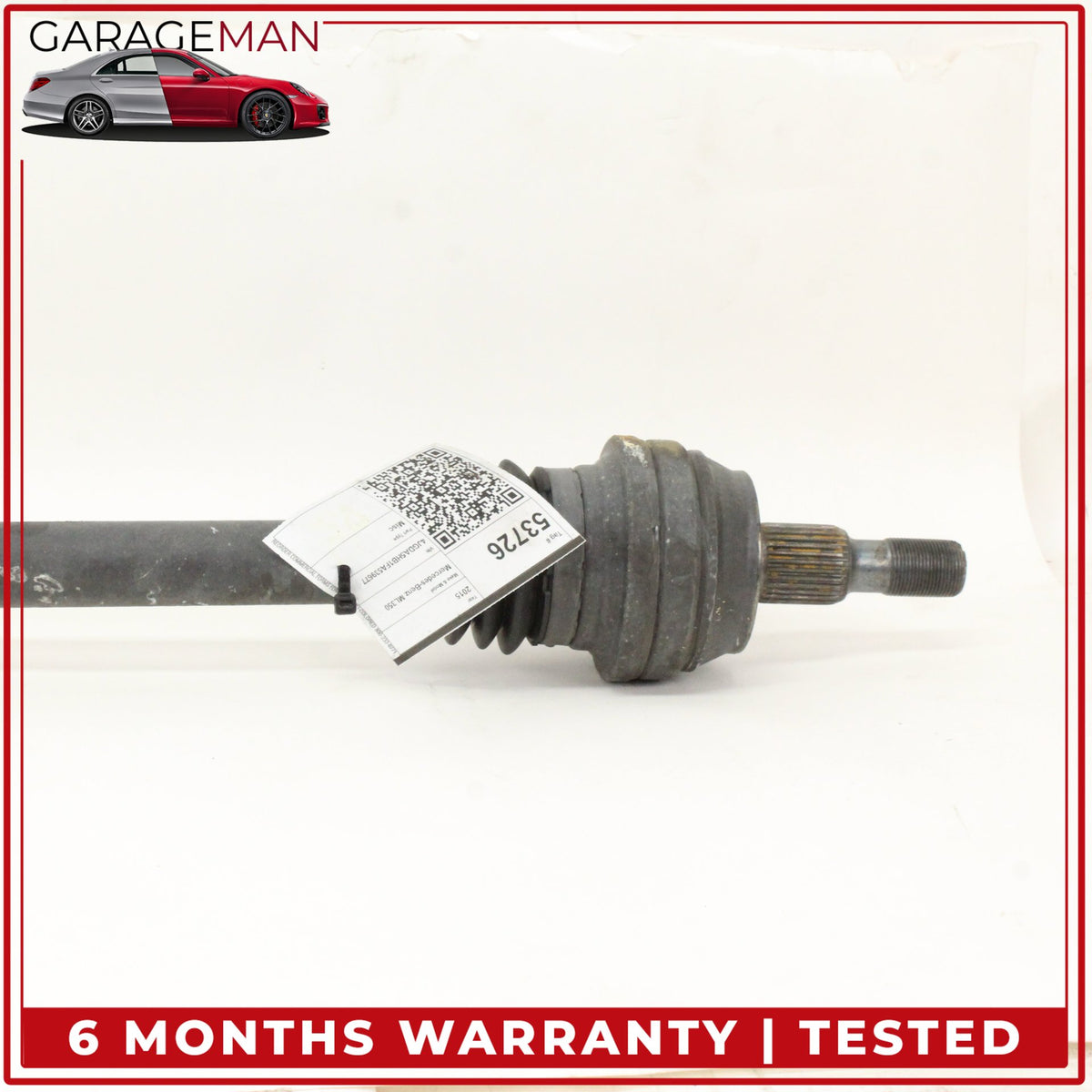 2012-2015 Mercedes W166 ML350 ML250 Rear Right or Left Side Half Axle Shaft OEM