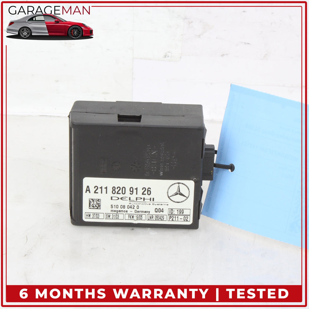 2000-2012 Mercedes R230 SL500 Anti Theft Alarm Control Module 2118209126 OEM