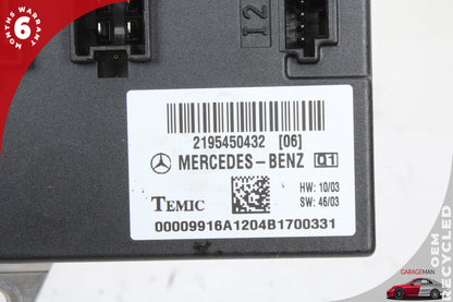 2003-2011 Mercedes W219 CLS550 BCM Body Control Module Unit 2195450432 OEM