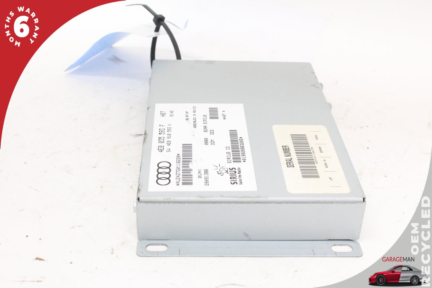 2007-2009 Audi Q7 MPV Sirius Satellite Radio Receiver 4E0035593F Genuine