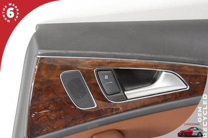 2012-2018 Audi A6 S6 Rear Right Side Interior Door Panel Brown 4G0867222 OEM