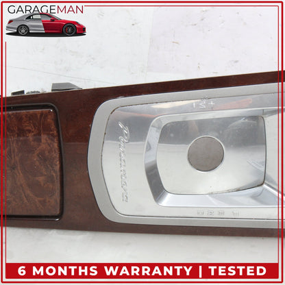 2010-2016 Porsche Panamera 970 Front Center Console Trim Cover Panel Wood OEM