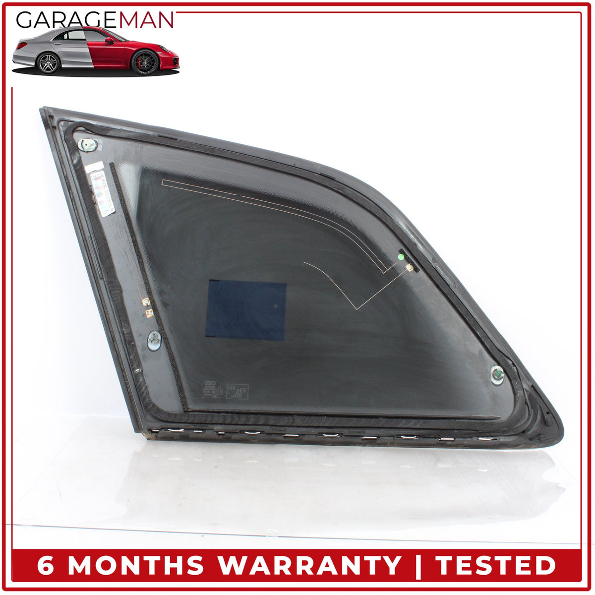 2017-2024 Audi Q7 Rear Right Passenger Side Quarter Window Glass 4M0845298C OEM